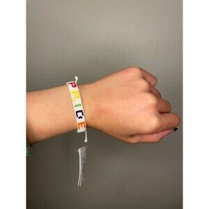 NWT Ubuntu Life Pride Bracelet • Adjustable, Handwoven, Beaded